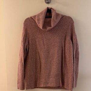 Cozy Pink Cowl Neck Sweater